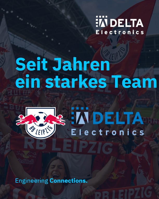 [Translate to Schweiz:] Bild RB Leipzig und DELTA Electronics