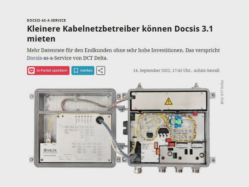 DOCSIS-as-a-Service